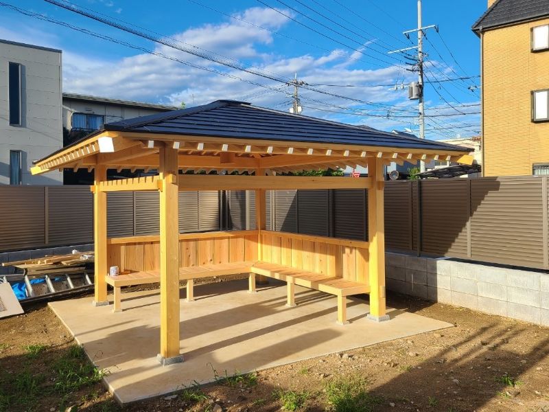 Ｍ寺　東屋新築工事 写真